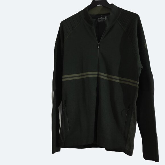 COPY - Smartwool dark green Intraknit Merino Tech full Zip size XL - Picture 1 of 11